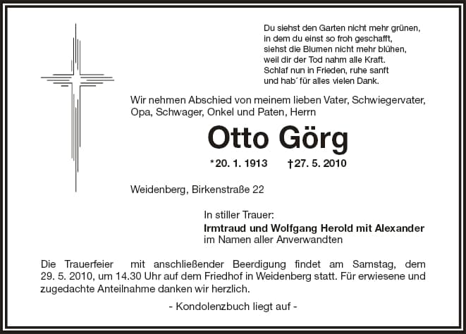 Herr Otto Görg