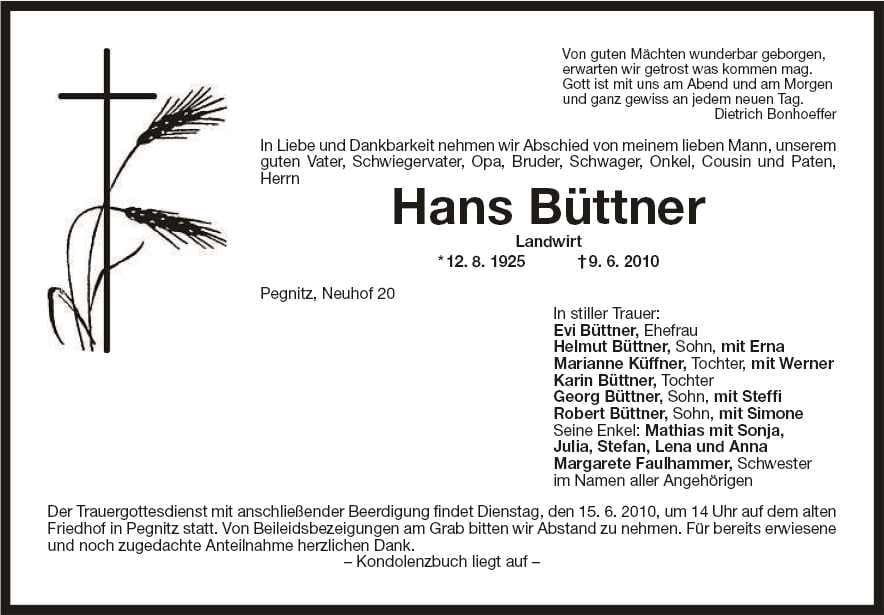 Herr Hans Büttner