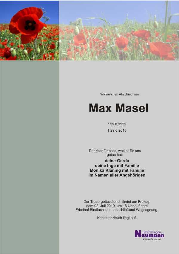 Herr Max Masel