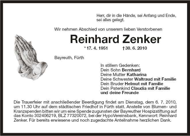 Herr Reinhard Zenker