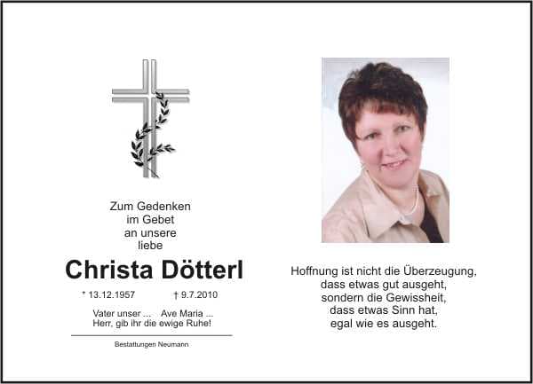 Frau Christa Dötterl