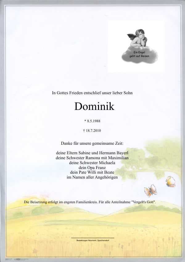 Herr Dominik Bayerl