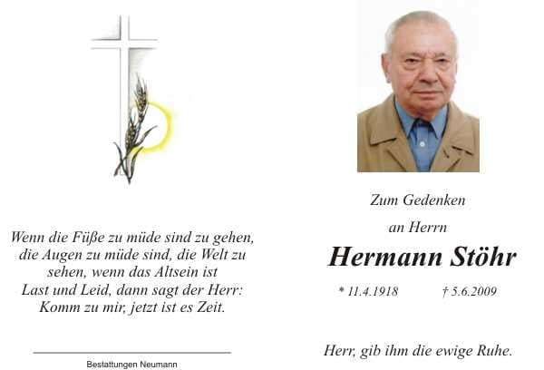 Herr Hermann Stöhr
