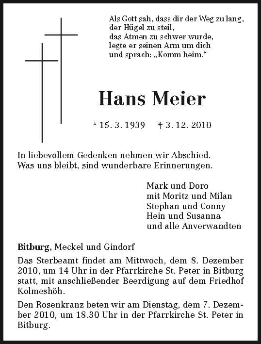 Herr Hans Meier