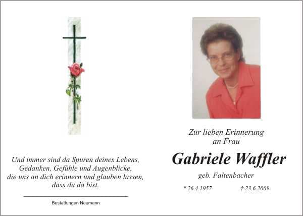 Frau Gabriele Waffler