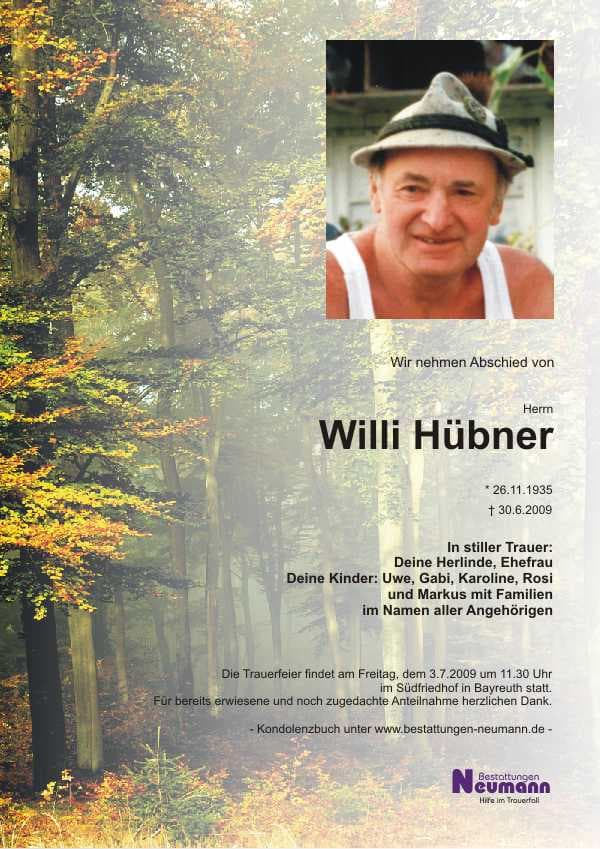 Herr Willi Hübner