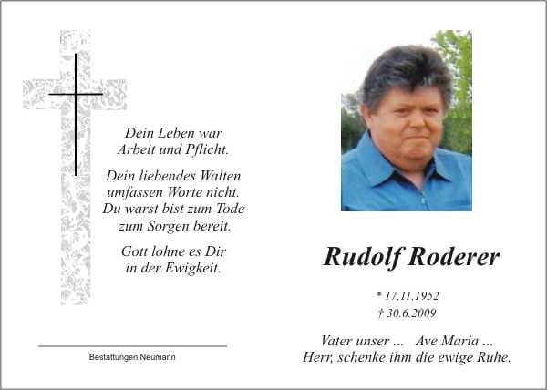 Herr Rudolf Roderer
