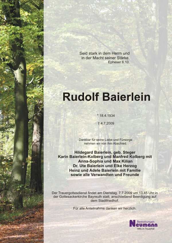 Herr Rudolf Baierlein