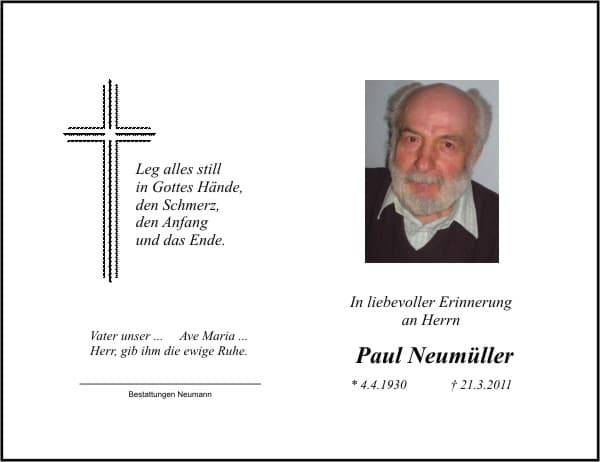 Herr Paul Neumüller