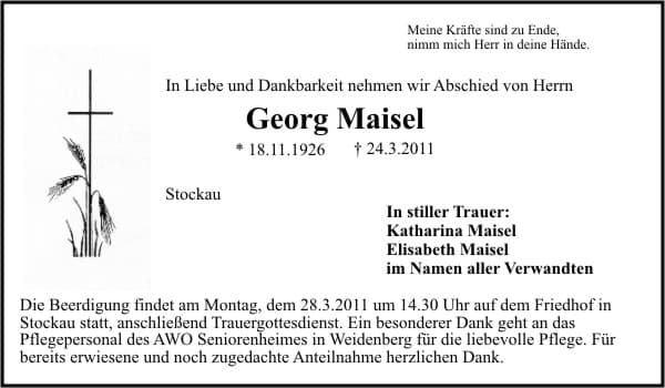 Herr Georg Maisel