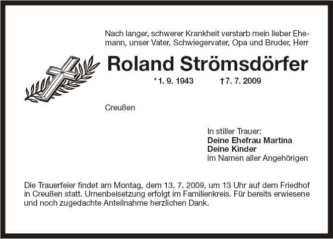 Herr Roland Strömsdörfer