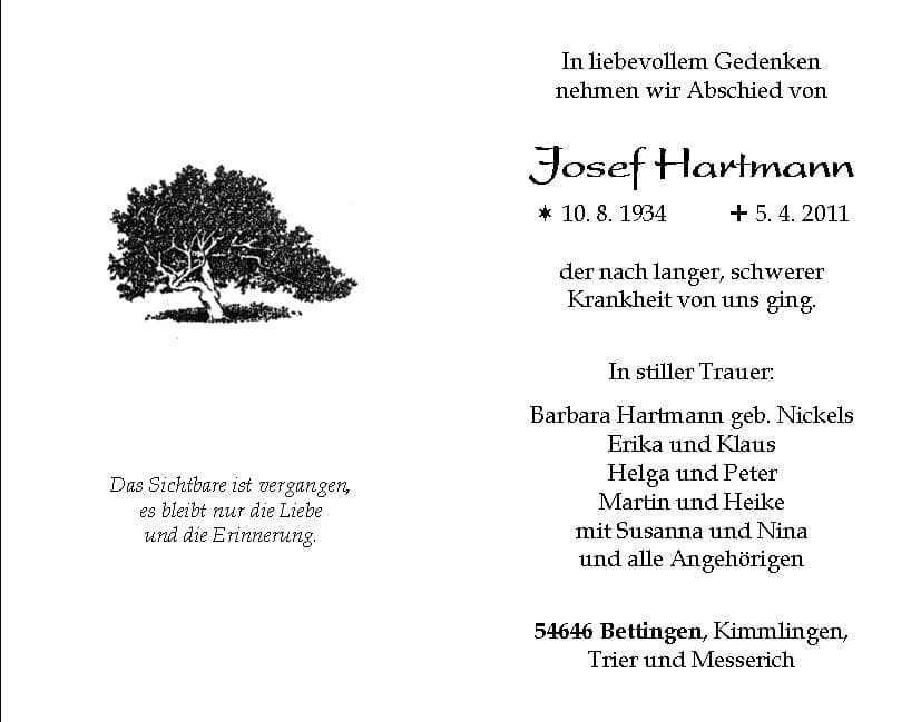 Herr Josef Hartmann