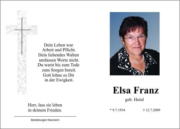 Frau Elsa Franz