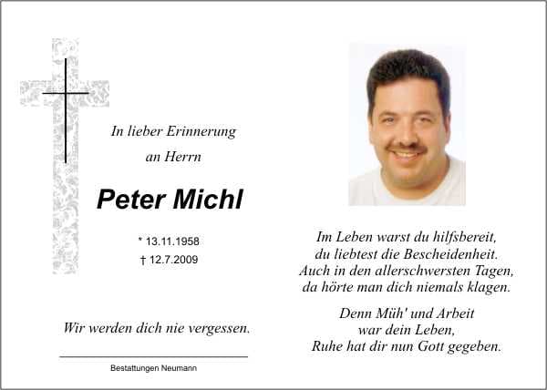 Herr Peter Michl