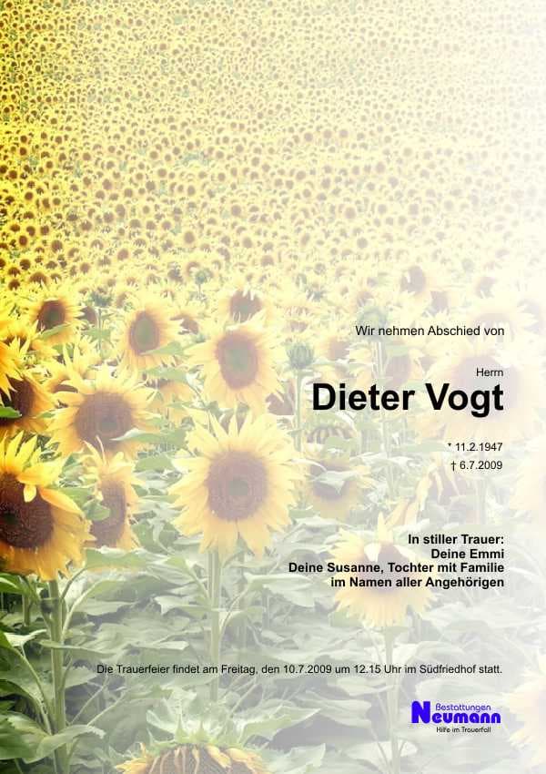 Herr Dieter Vogt