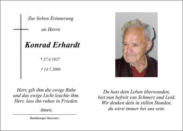 Herr Konrad Erhardt