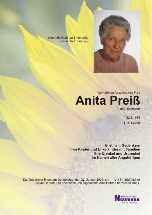 Frau Anita Preiß