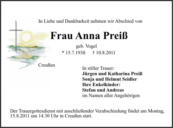 Frau Anna Preiß