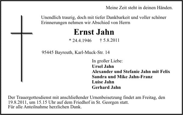 Herr Ernst Jahn