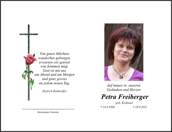 Frau Petra Freiberger