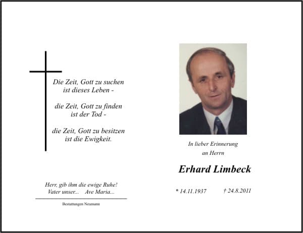 Herr Erhard Limbeck