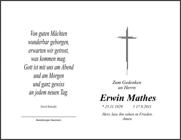 Herr Erwin Mathes