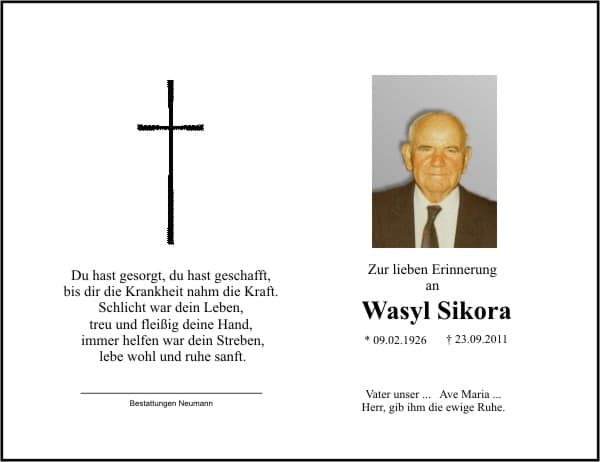 Herr Wasyl Sikora