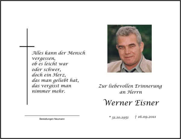Herr Werner Eisner