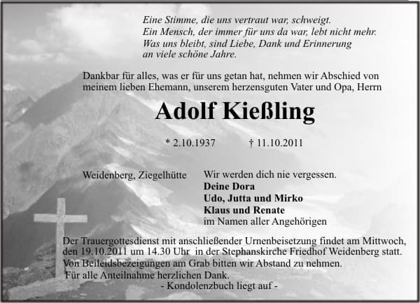 Herr Adolf Kießling