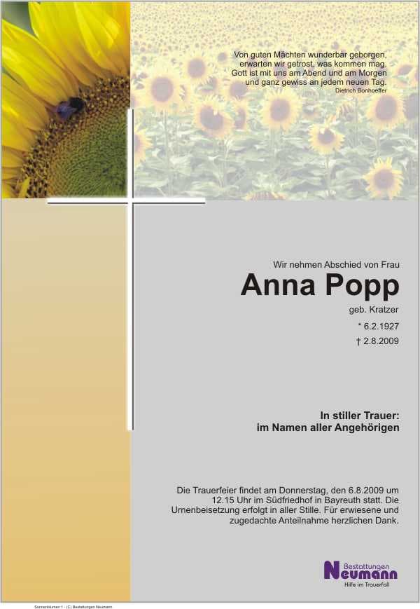 Frau Anna Popp