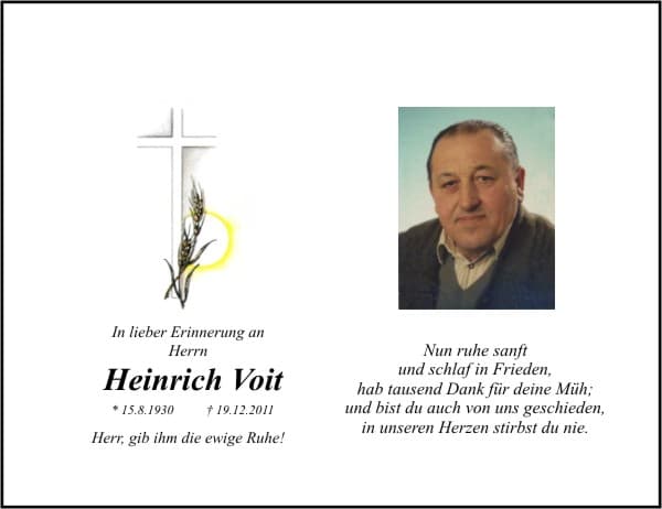 Herr Heinrich Voit