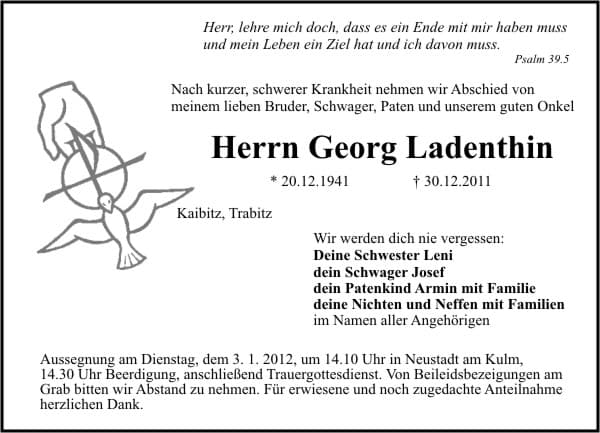 Herr Georg Ladenthin