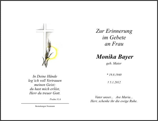 Frau Monika Bayer