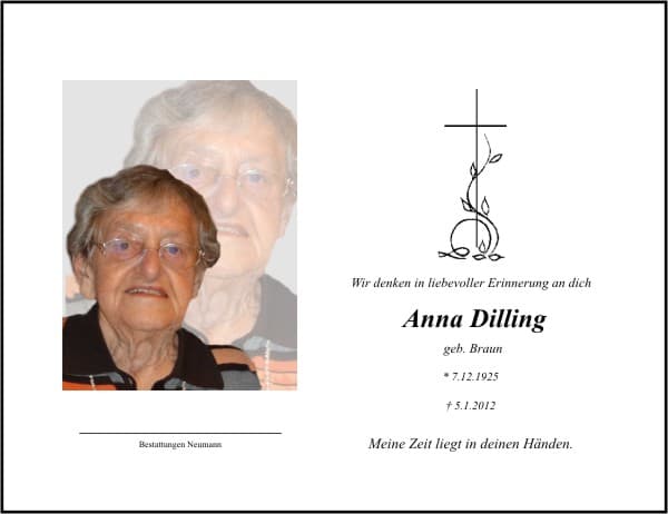 Frau Anna Dilling