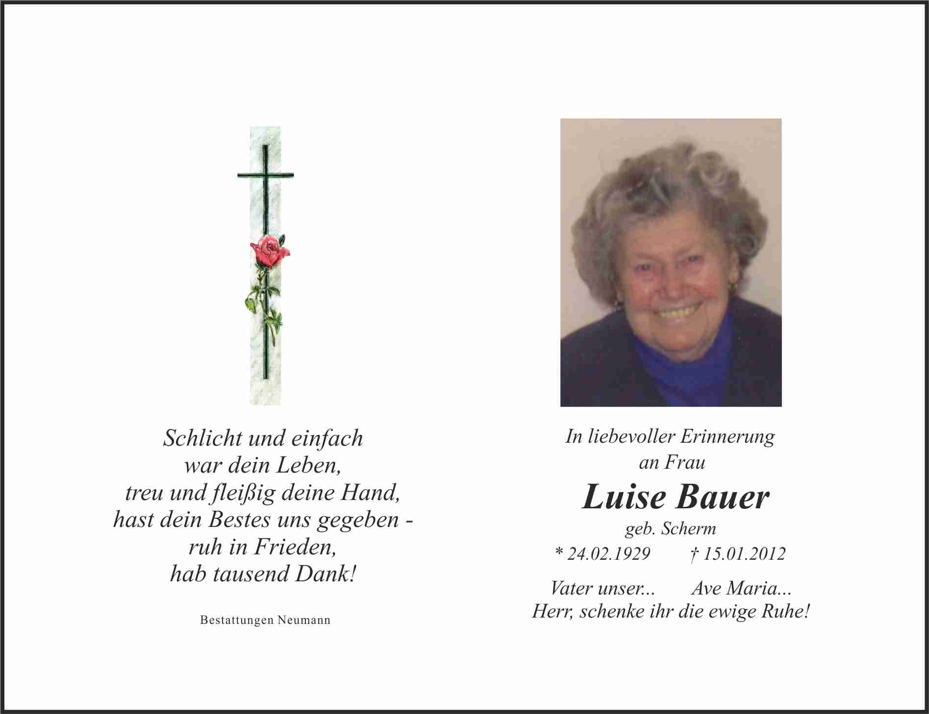 Frau Luise Bauer