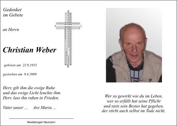 Herr Christian Weber