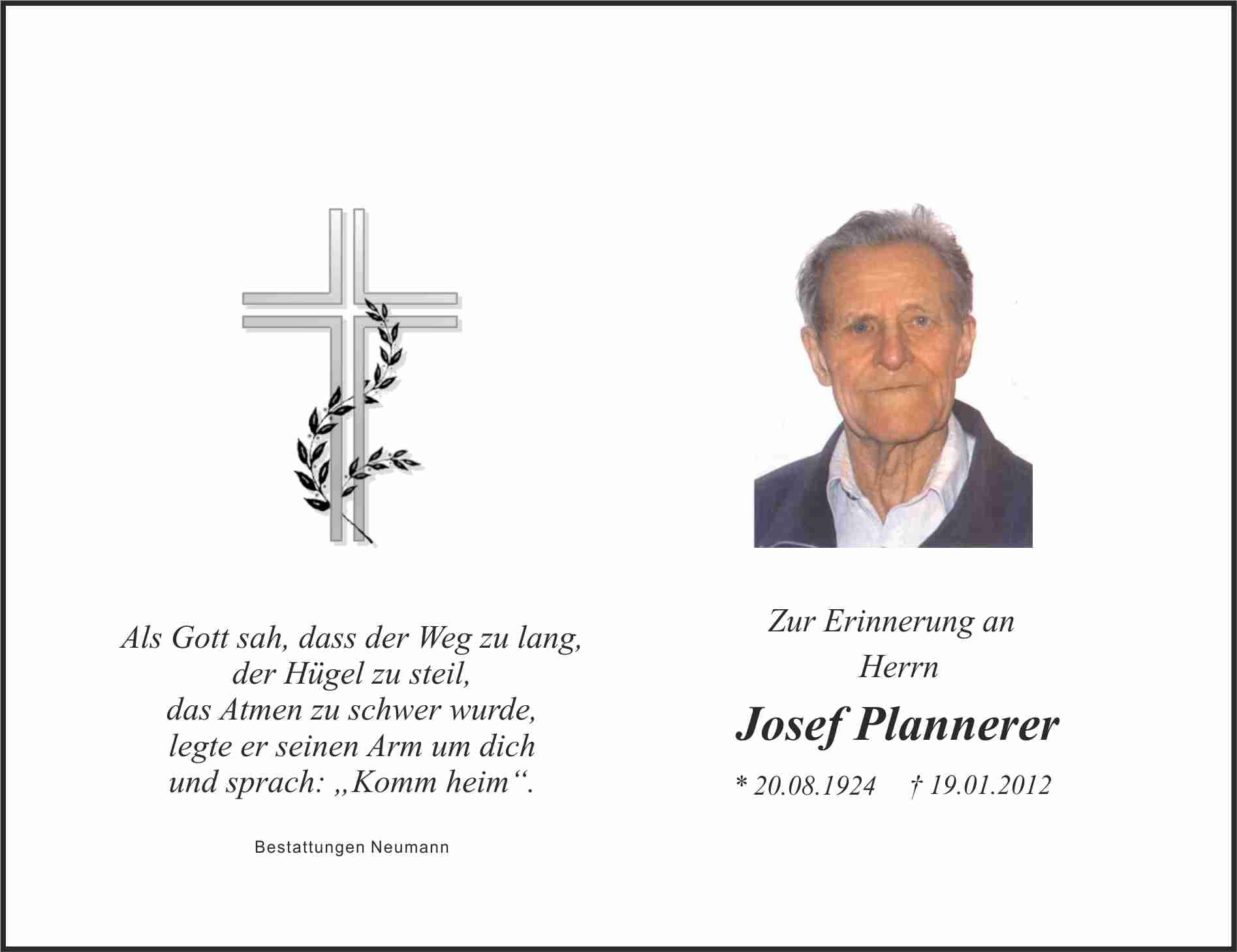 Herr Josef Plannerer