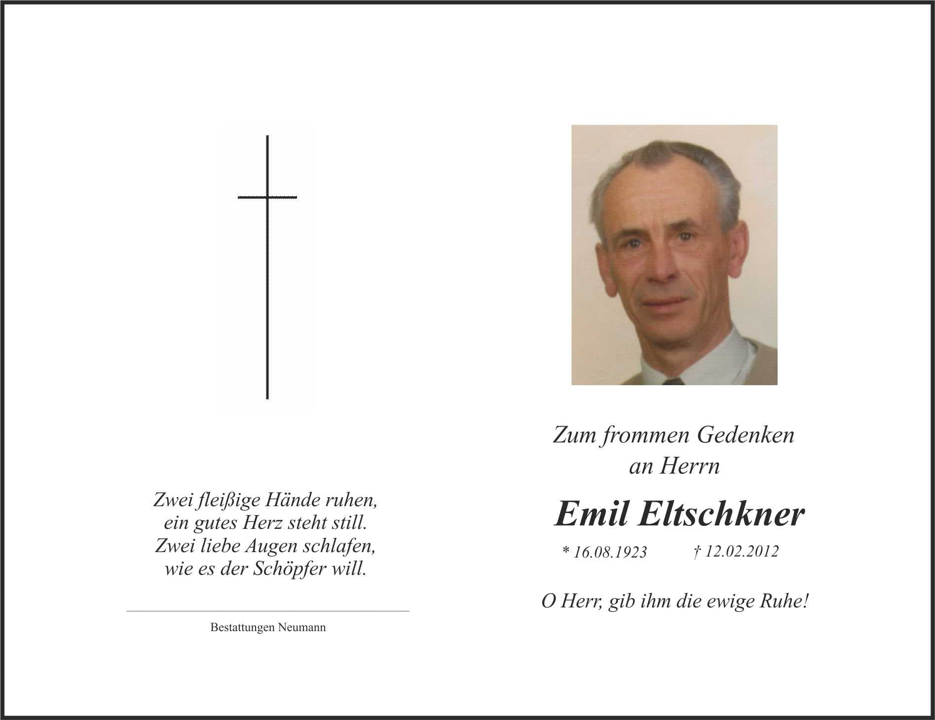 Herr Emil Eltschkner