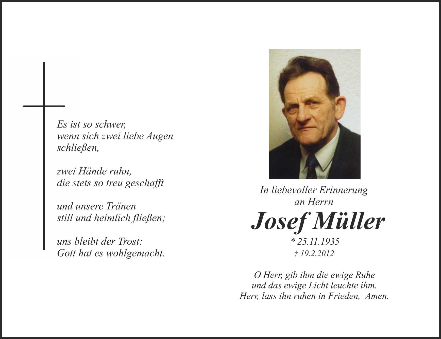 Herr Josef Müller