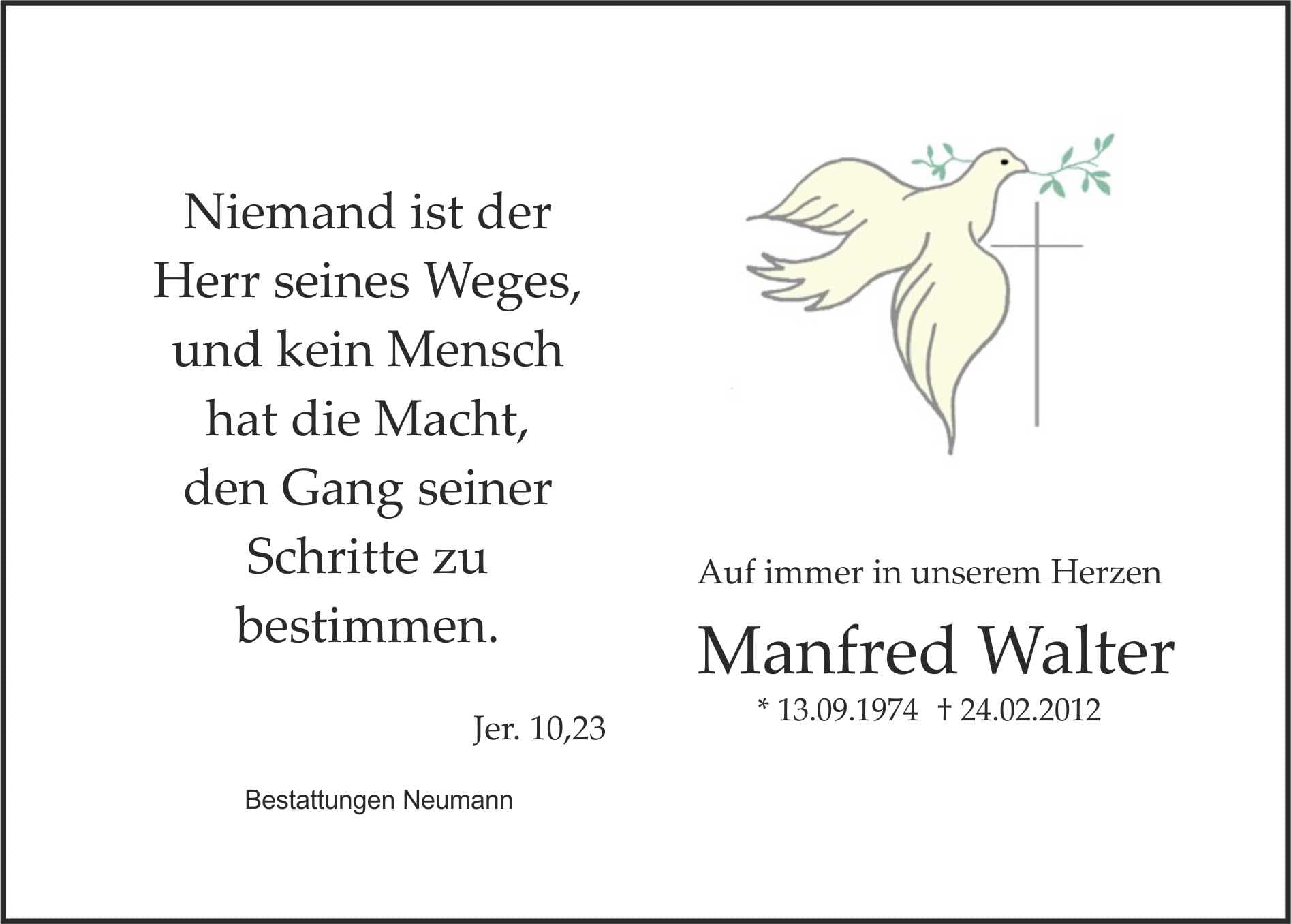 Herr Manfred Walter