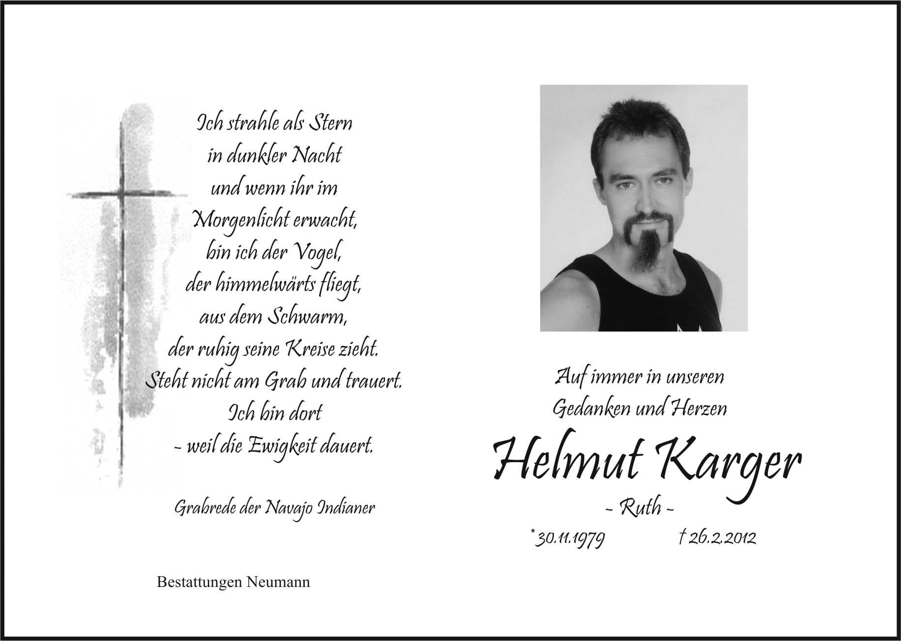Herr Helmut Karger