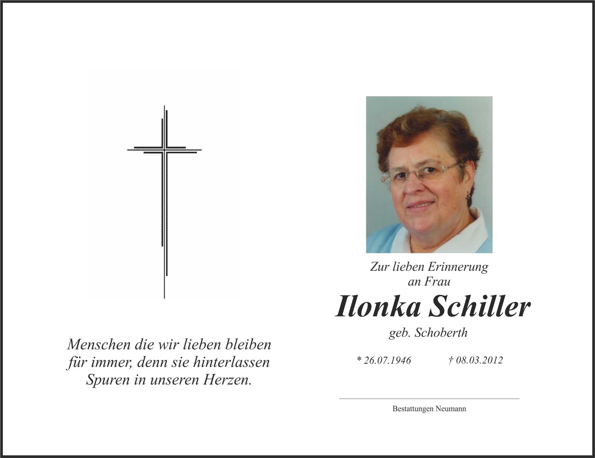 Frau Ilonka Schiller