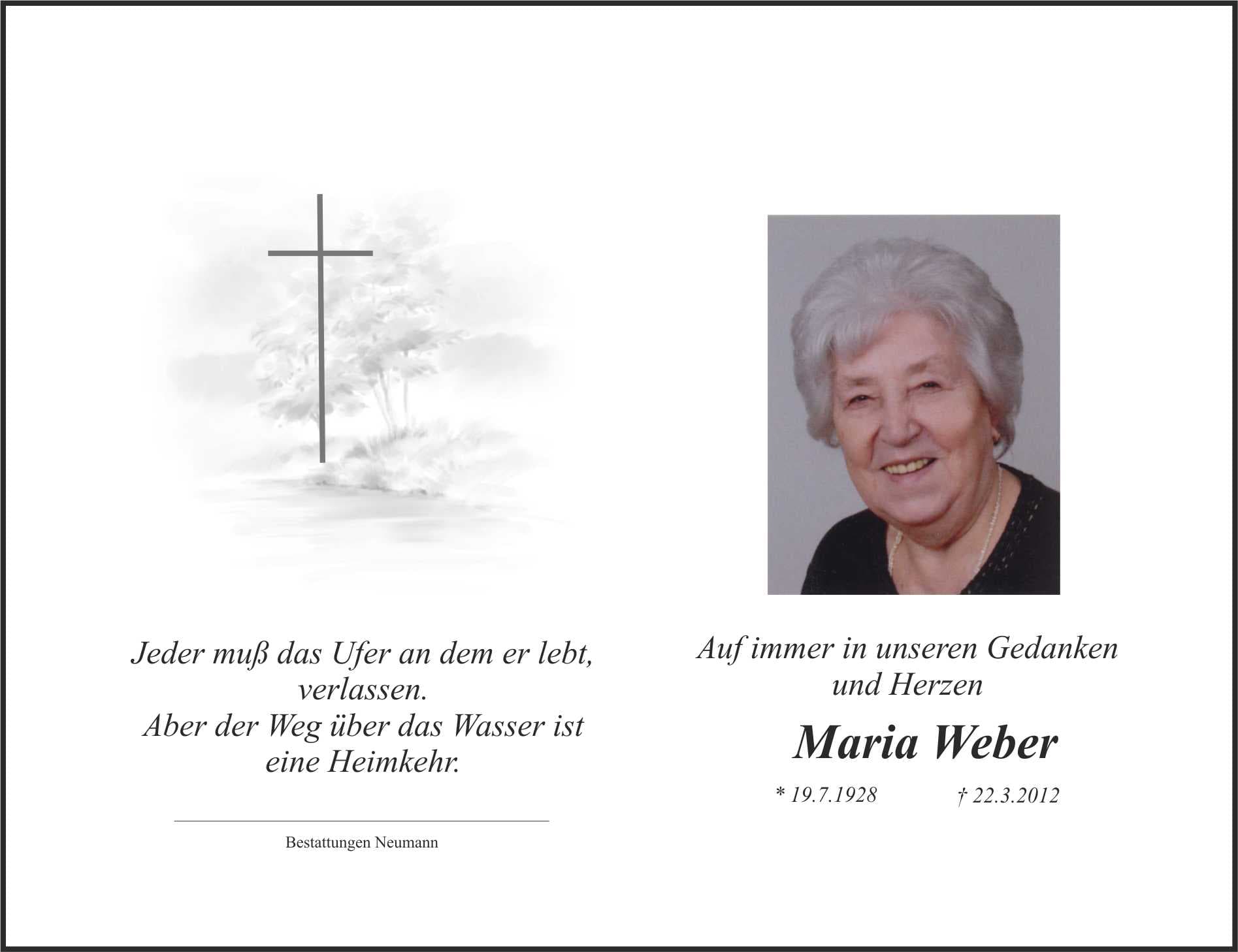 Frau Maria Weber