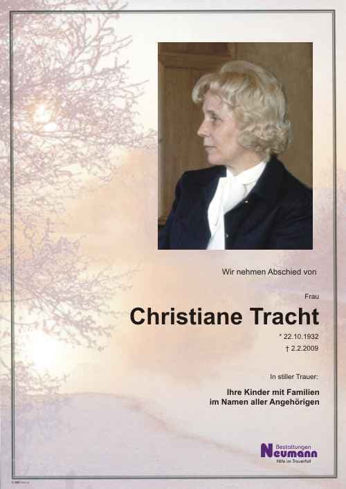 Frau Christiane Tracht