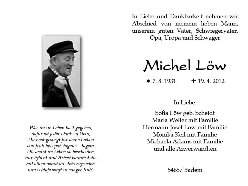 Herr Michel Löw
