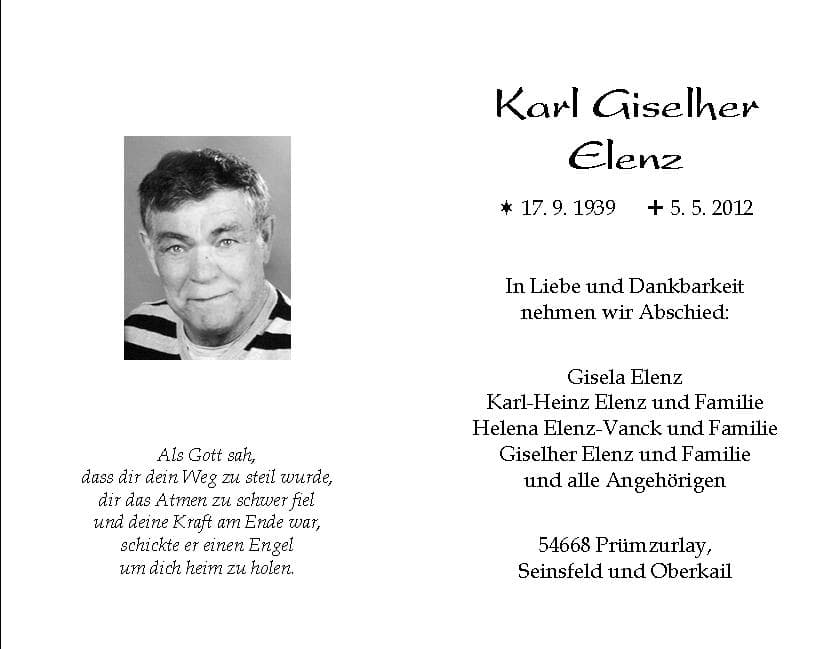 Herr Karl Elenz