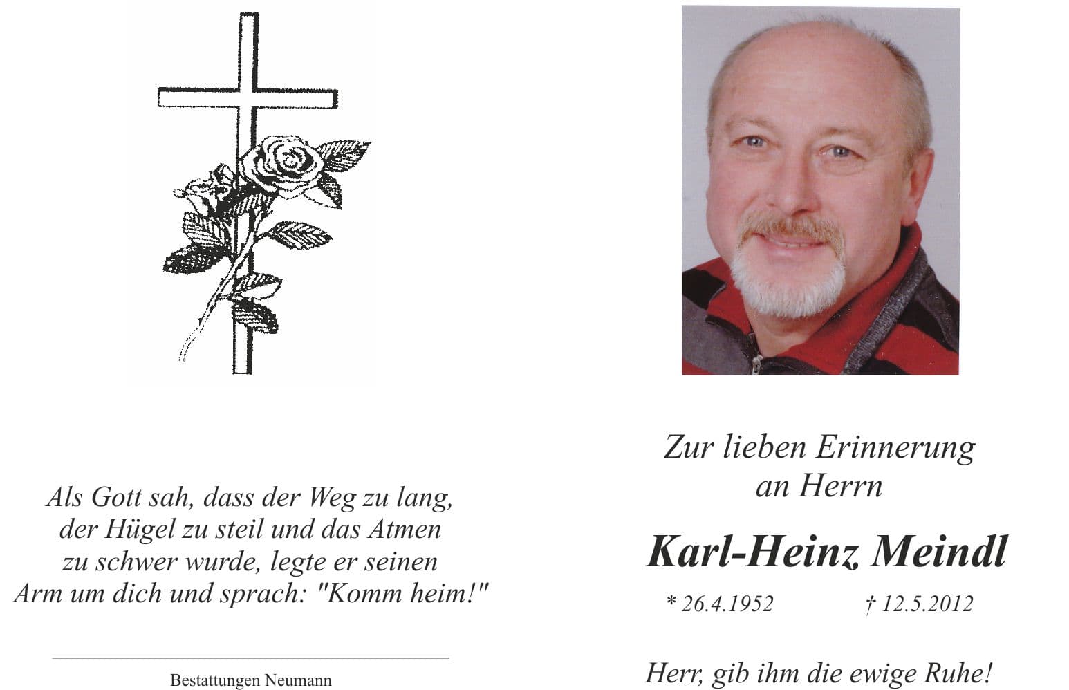 Herr Karl-Heinz Meindl