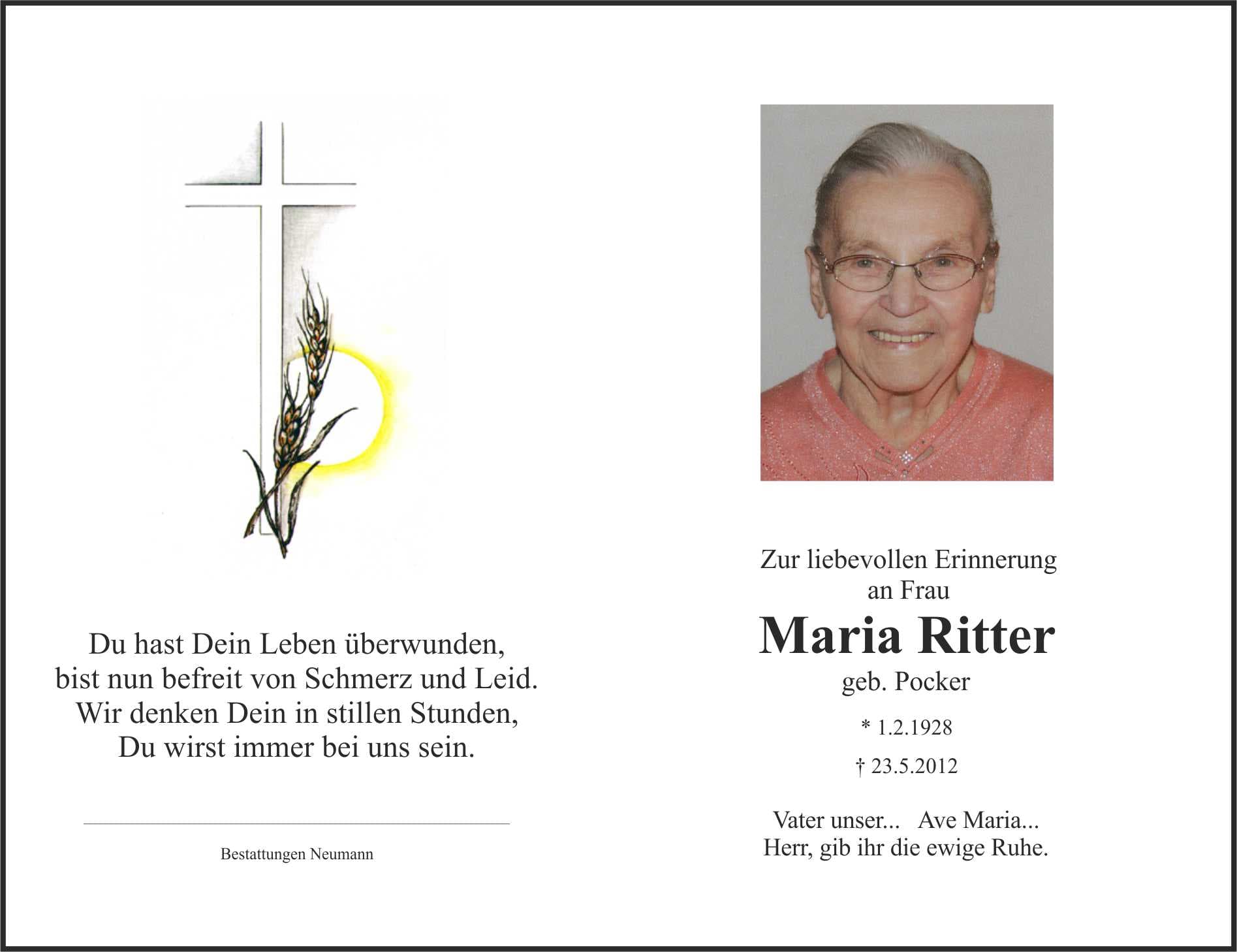 Frau Maria Ritter