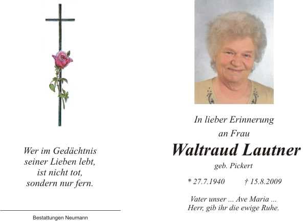 Frau Waltraud Lautner