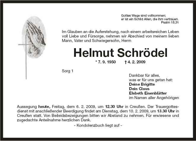 Herr Helmut Schrödel